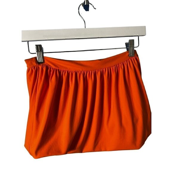SUSANA MONACO MINI BEACH Orange Ruffle Skirt, 100% COTTON, SM - Picture 2 of 4